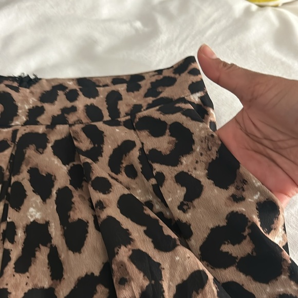 Boutique Leopard Print Rayon Shorts - Picture 3 of 4